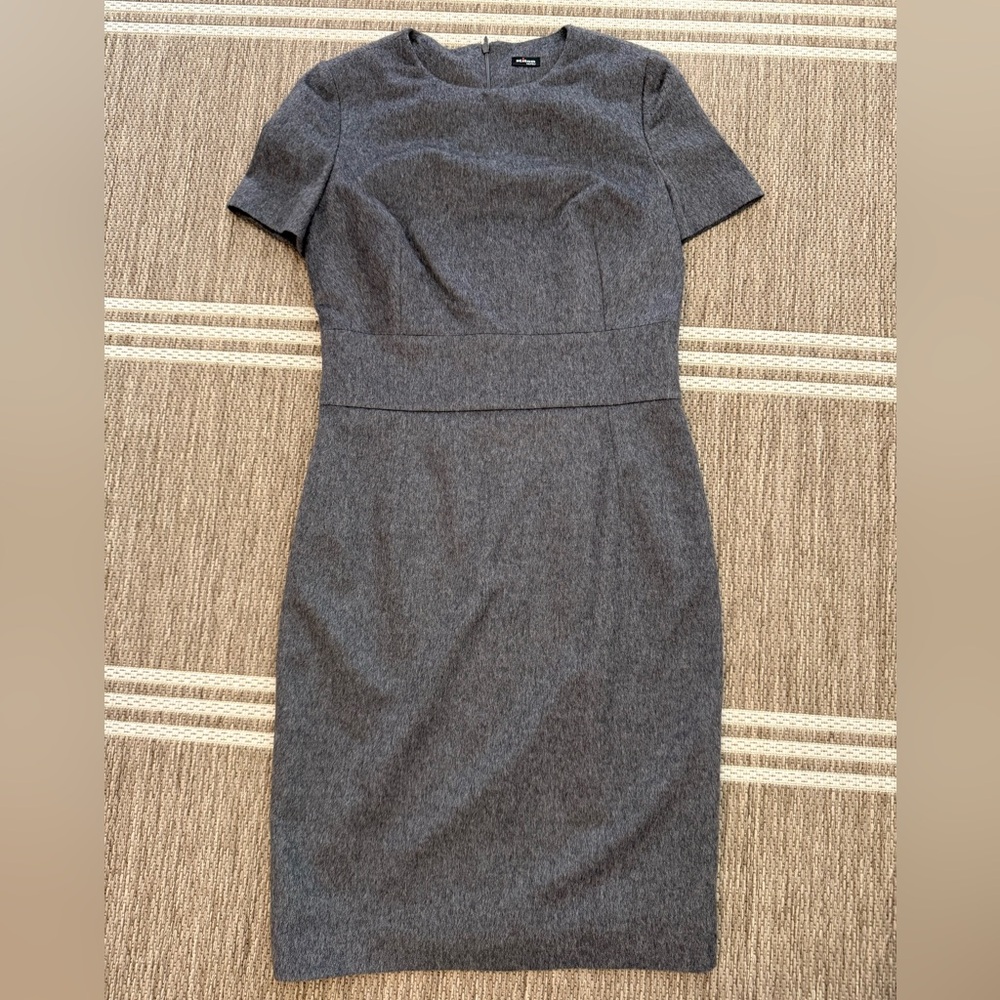 Kiton 100% Cashmere SS Gray Pencil Skirt Dress Size 42